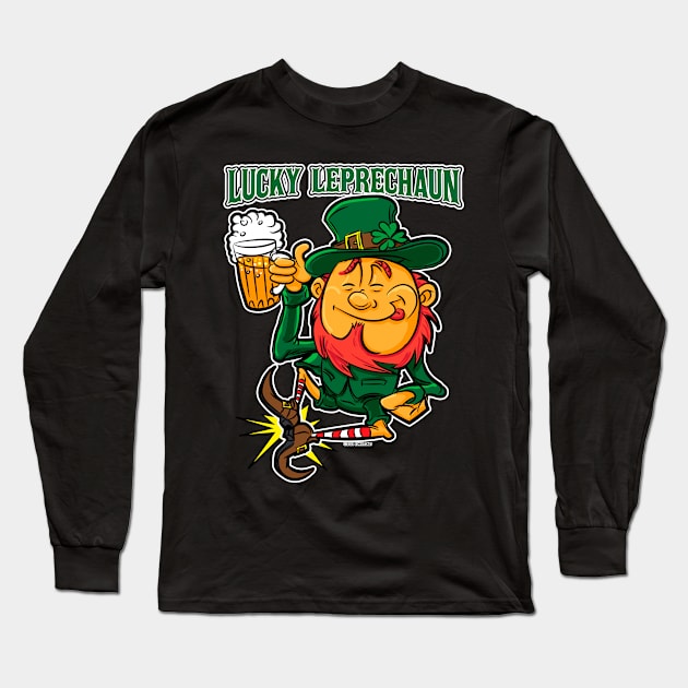 Lucky Leprechaun Long Sleeve T-Shirt by eShirtLabs